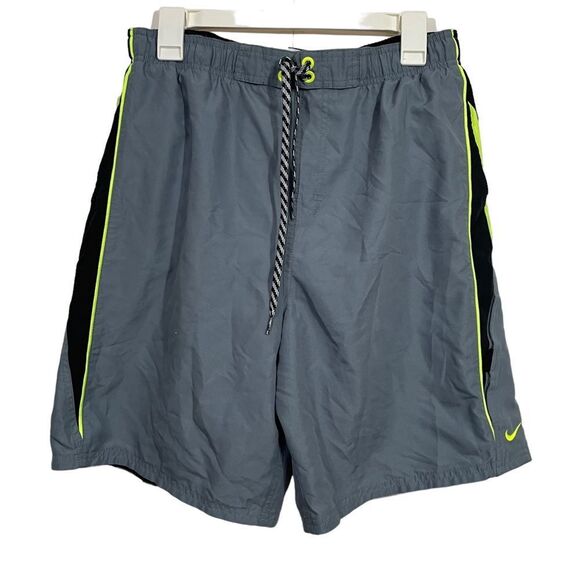 Nike Grey Athletic Swim Trunks - Picture 1 of 3